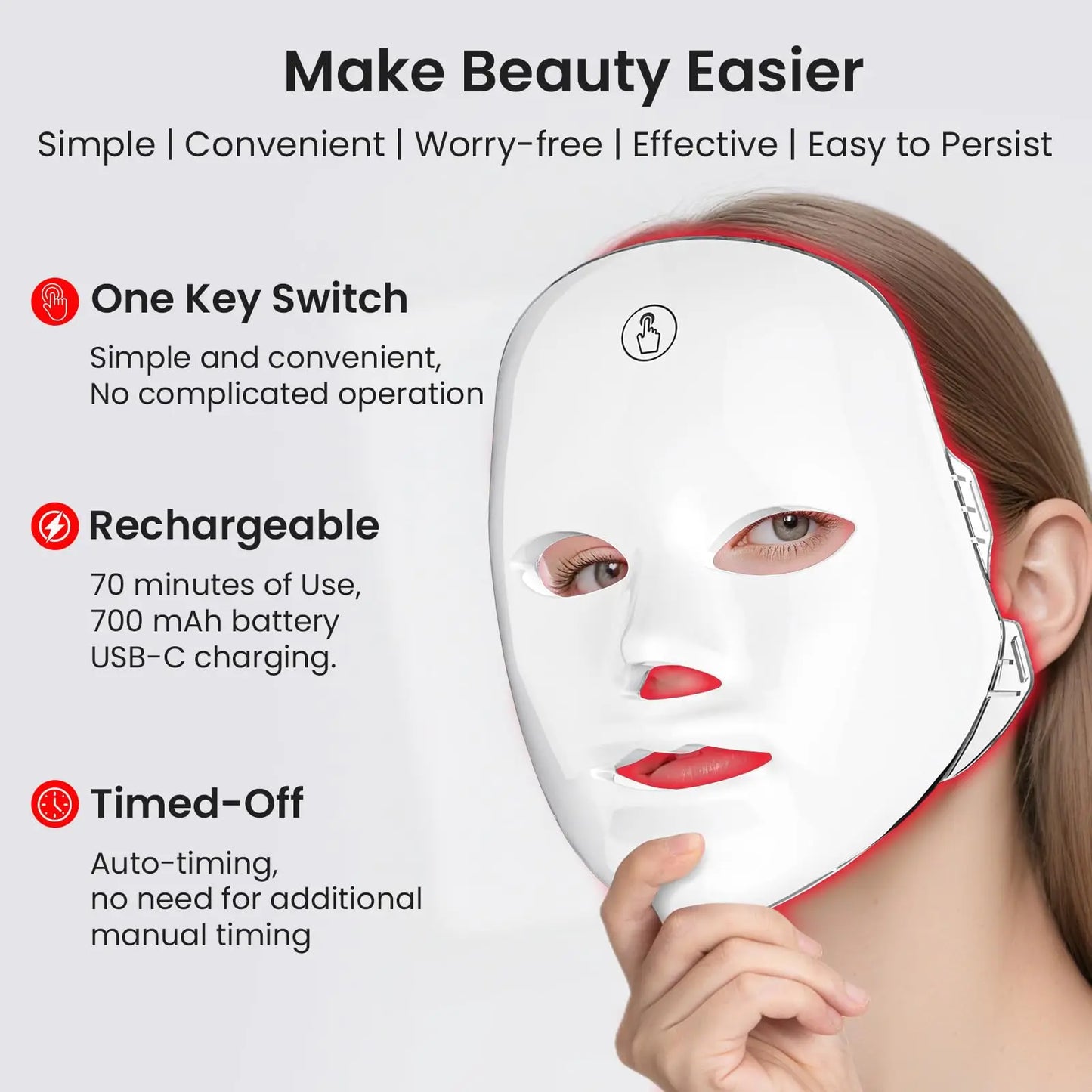 Radiant Glow Light Mask