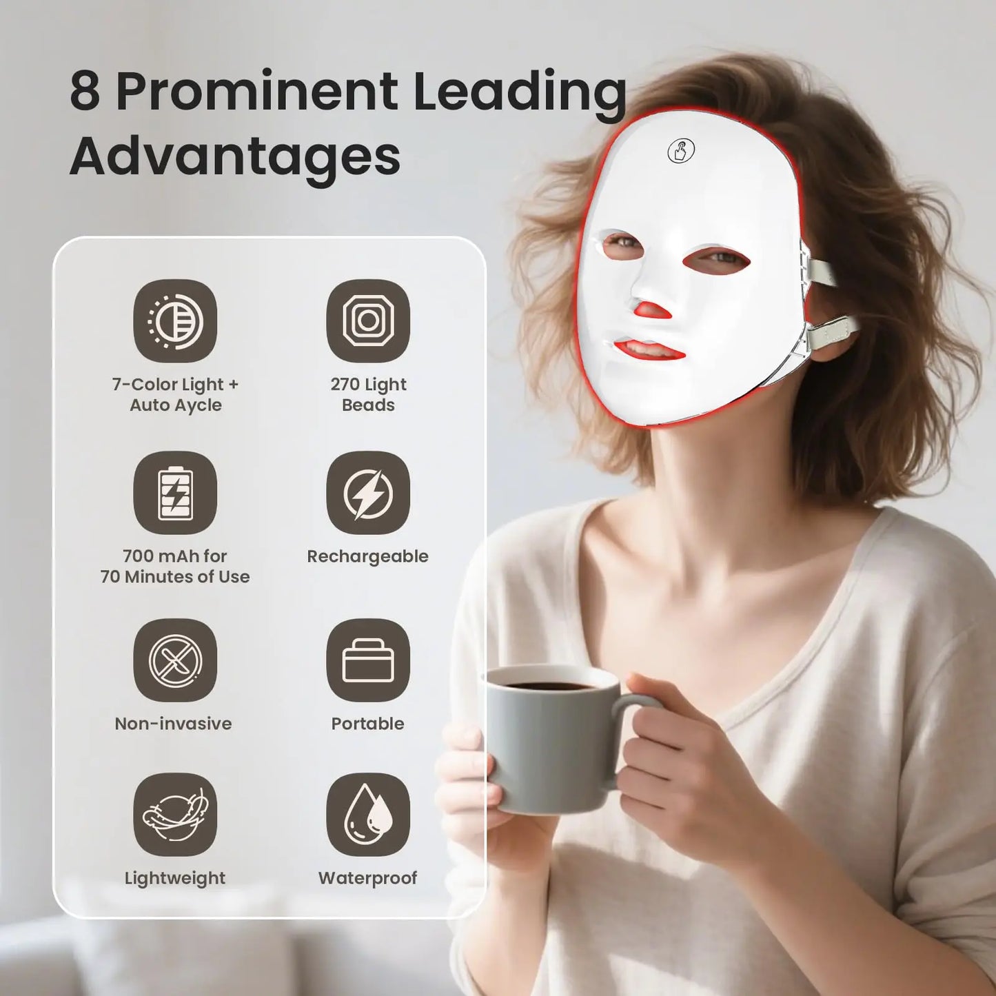 Radiant Glow Light Mask